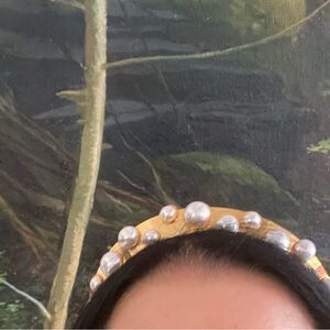 Lelet gold and pearl halo headband